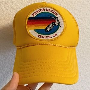 Aviator Nation Venice Beach Yellow Trucker Hat